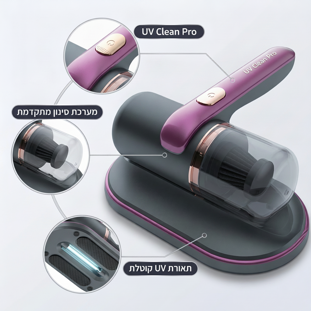 UV Clean Pro™ – כי מה שלא רואים במיטה שלך עדיין נמצא שם